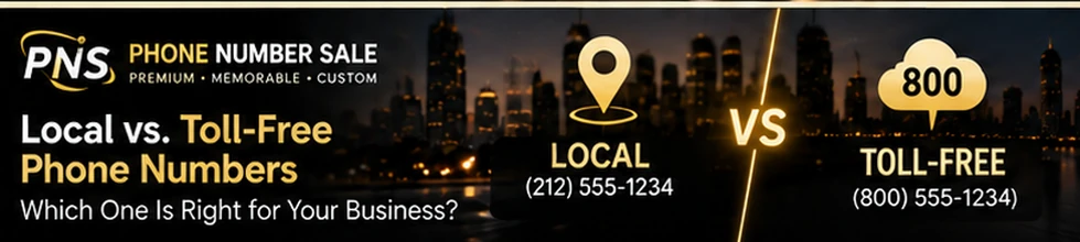 Local versus toll-free phone number comparison for U.S. businesses
