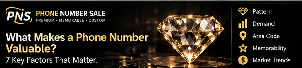 Factors that can make a phone number valuable including demand, area code and pattern